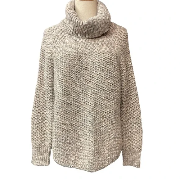 Prana Women's Mainspring Knitted Turtleneck Collared Pullover Sweater Sz Medium - Picture 2 of 8